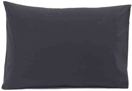 %100 Pamuk Ranforce Antrasit Yastık Kılıfı 50x70 cm (2 Adet)