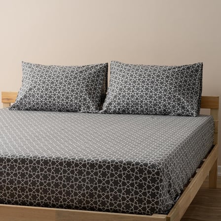 Mix & Match | Blanj |%100 Pamuklu Tek Kişilik Çarşaf Seti Antrasit