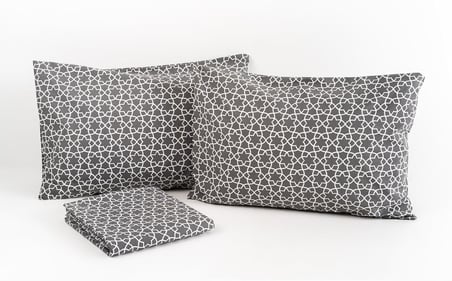 Mix & Match | Blanj |%100 Pamuklu Tek Kişilik Çarşaf Seti Antrasit