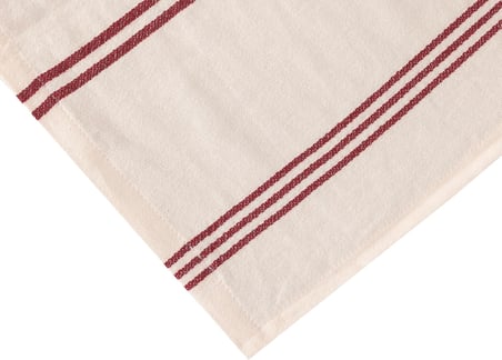 Chantilly Kırmızı Çizgili Pamuk Runner 50x150cm