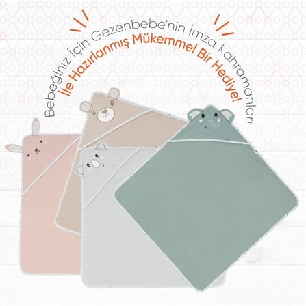 Hero Nakışlı Bebek Battaniyesi Teddy (Organik) Yeni Doğan