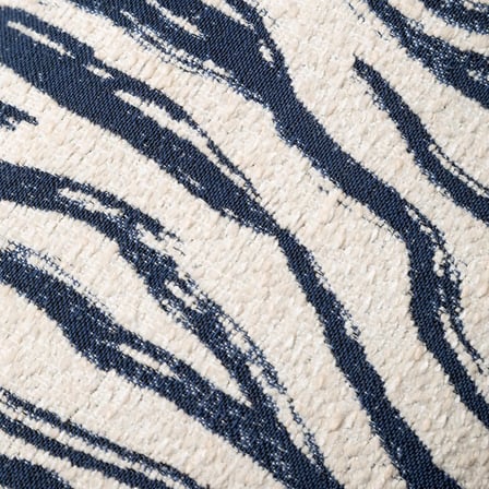 Alice Wavy Kırlent Lacivert 30X50