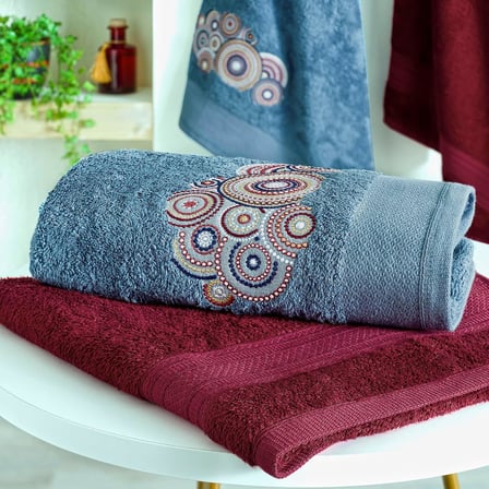 Bambu South Hamam Seti Bordo 4'Lü Set