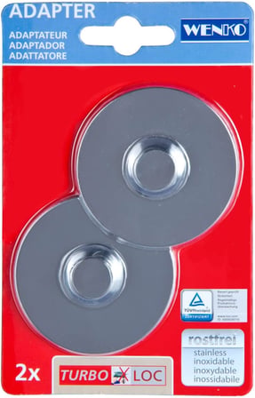 Turbo-Loc® Adaptörü delmeden sabitleme için Krom