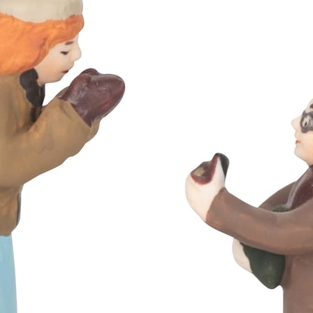 Şehirde Noel Köyü Aksesuarları Will You Marry Me Heykelcik, 6,6 inç, Çok Renkli