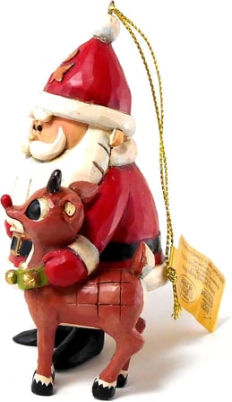 Rudolph Traditions von Jim Shore Santa und Rudolph 50. Ann Ornament 4,25 in