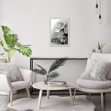 Cilalı Pleksiglas ile 12x18 Poster Çerçevesi - Epik Koleksiyon - Tasarlanmış Ahşap ile Galeri Duvar Çerçeveleri - Duvar Teşhir için Fotoğraf Çerçevesi - Açık Ahşap
