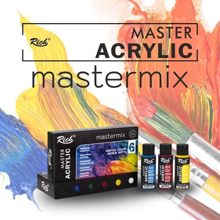 Mastermix Profesyonel Akrilik Boya 60cc 6 Ren
