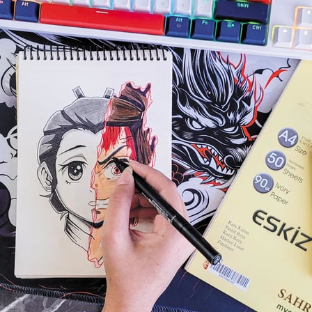 SAHRA A4 Spiralli Eskiz Defteri – 50 Yaprak, 90 gr İnce Dokulu Ivory Kağıt Sketchbook, Çizim ve Boyama Defteri