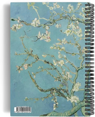 Vincent Van Gogh/Almond Blossom,1890 | Spiralli Defter 01 | A5 | Çizgisiz | 100 Sayfa | Sanat