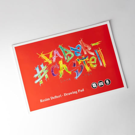 Resim Defteri Logo, Karton Kapak 35x50, 15 Yaprak