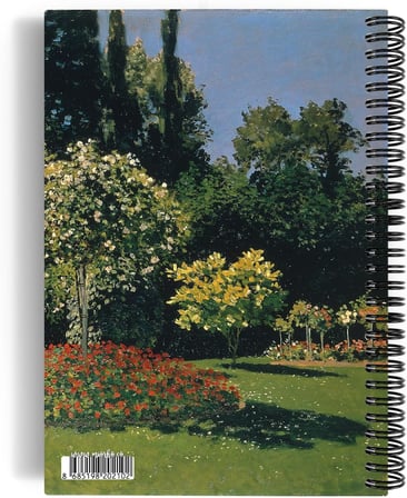 Claude Monet/Woman in the Garden, 1867 | Spiralli Defter 10 | A5 | Çizgisiz | 100 Sayfa | Sanat