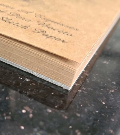 ETİKA Kraft Eskiz Defteri A4-90 gr Doğal Kağıt, Spiralli, 50 Yaprak Sketchbook