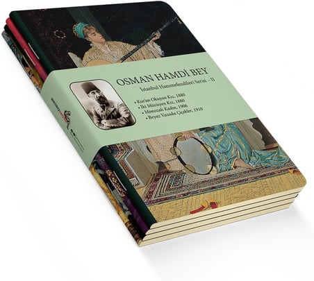 Osman Hamdi Bey 4'lü Defter Seti 2, Istanbul Hanımefendileri 2, Çizgisiz, 64 Sayfa, 14x21cm