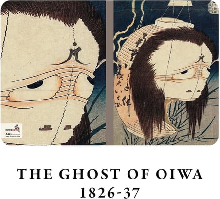 Hokusai 4'lü Defter Seti 5, Ghosts Series I, Çizgisiz, 64 Sayfa, 14x21cm