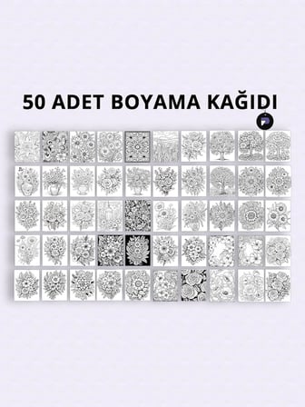 Rüya Bahçe Yetişkin Boyama Kitabı, Çiçekler Mandala Boyama Kitabı, Boyama Defteri, Boyama Sayfaları, Yetişkinler İçin Boyama Seti, Yetişkinler İçin Boyama Kitabı