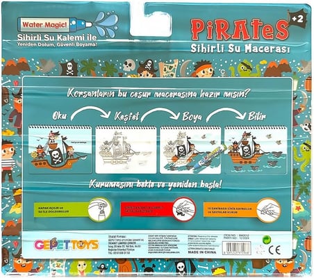 Sihirli Boyama Kitabı | Su Kalemi ile Boyama korsanlar