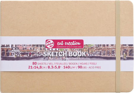 T9314-435M 452442 Art Creation Eskiz Defteri, Çizim Defteri, 21 x 15 cm (8,3 x 5,9 inç) Kraft Kağıt