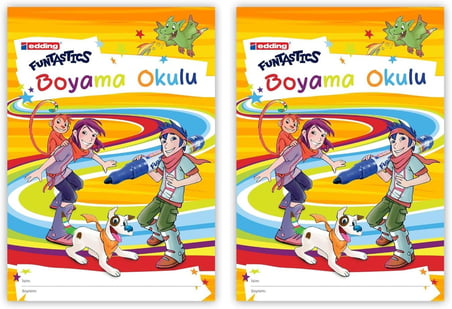 Funtastics Eğitici Boyama Defteri 2li paket