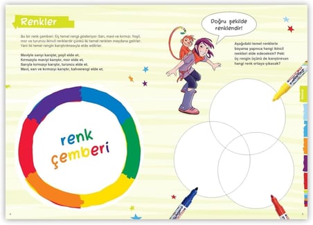 Funtastics Eğitici Boyama Defteri 2li paket