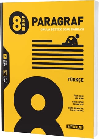 8. Sınıf Türkçe Paragraf Soru Bankası Hız Yayınları
