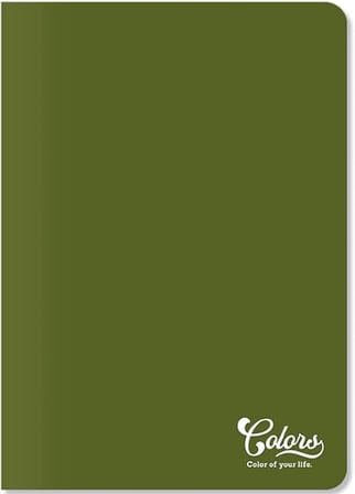 Colors A4 60 Yaprak Çizgili Defter, Yeşil