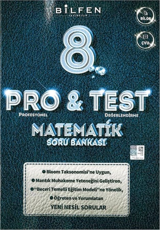 Bilfen 8. Sınıf Matematik ProTest Soru Bankası