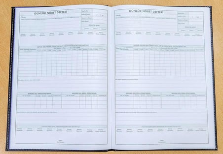 100 Yaprak Nöbet Defteri (200 Sayfa - 23x32 cm) | Sunideri Sert Kapak Lüks Ciltli | Öğretmen Ders Takip, Devamsızlık ve Denetim Çizelgeli | Okullar & Dershaneler İçin İdari Kayıt Defteri
