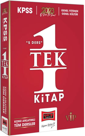 Yargı Yayınları 2023 KPSS Genel Kültür - Genel Yetenek 5 Ders Tek Kitap Tüm Dersler Konu Anlatımı