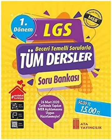 8. Sınıf 1. Dönem LGS Tüm Dersler Soru Bankası