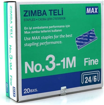 MAX ZIMBA TELİ 24/6 NO:3 1M 600302