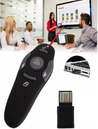 STORE Profesyonel Laser Pointer 2.4Ghz Usb Kablosuz Projeksiyon Sunum Kumandası