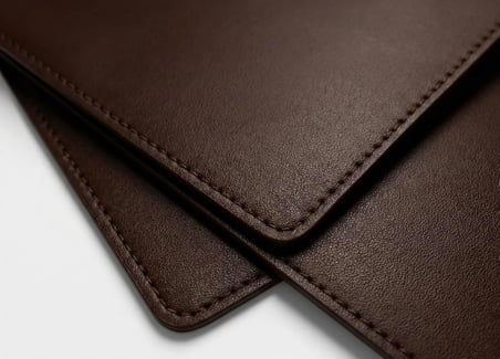 40x90 El Yapımı Deri Masa Pad - Premium Kaymaz Deri Mousepad Ve Klavye Altlığı - Sümen Masa Matı (Acı Kahve)
