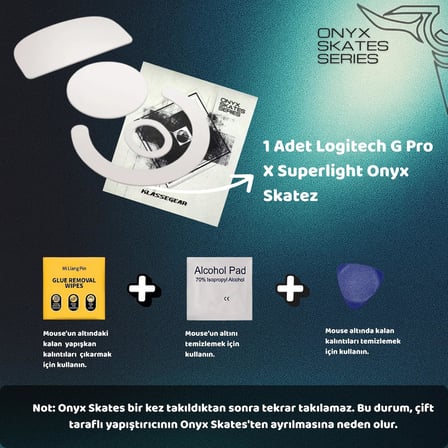 Klasse Onyx Mouse Skate (Logitech G Pro X Superlight ile uyumlu Skatez)