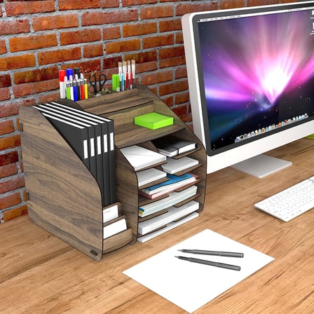 Design OTTO Fx-xl Modest - 2 Renk - A4 Evrak Rafı Masaüstü Organizer design_otto_fx_XL_Modest (Ceviz)