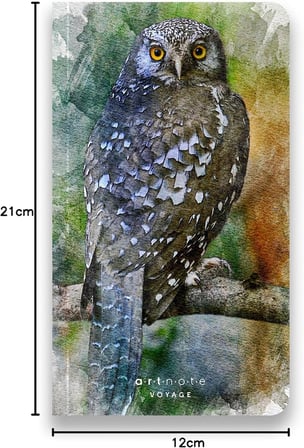 Art Note Voyage, Çizgisiz Seyahat Not Defteri, Karton Kapak, 12x21 cm Dikey, 128 sayfa