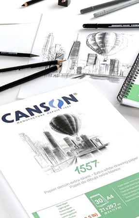 204127407 1557 çizim ve eskiz kağıdı, A5, saf beyaz