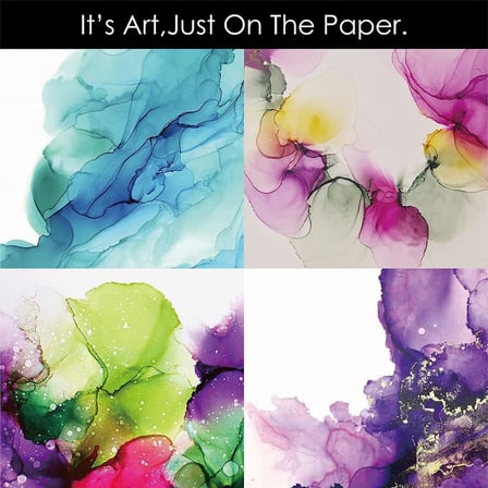 Yupo Paper 10 Yaprak, Alkol Bazlı Mürekkep için Ağır Beyaz Kağıt | 10 inç x 7 inç | 250 GSM