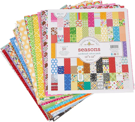 5719 Değerli Kart Stoğu Kiti 12"X12", 50 Yaprak
