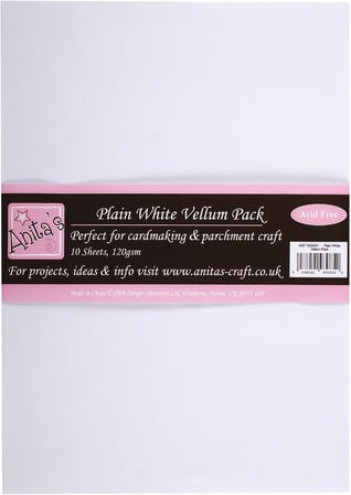Anita yapılır Parchment parşömen A4 10/Pkg-Plain White