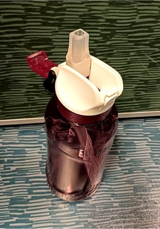 Çocuk Pipetli Matara -0,5 L-Ecozen®-500 Gül Kurusu