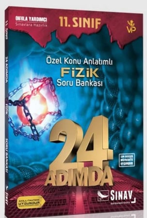 Sınav 11.Sınıf 24 Adımda Özel Konu Anlatımlı Fizik Soru Bankası (Yeni)