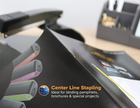 Office No-Jam zımba makinesi, 20 yaprak, kolay ciltleme, siyah (B440SB), Saddle Stapler