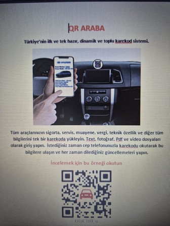 Araba Karekodu, Hazır Araba Karekodu Aracınızın Dijital Kimliği