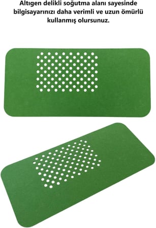Keçe Masa Üstü Mouse Pad ve Bilgisayar Düzenleyici 70x32 cm – Antibakteriyel Mat, Doğal Keçe Mat, Masa Koruyucu Altlık, Ofis ve Ev için Minimalist Tasarım (yeşil)