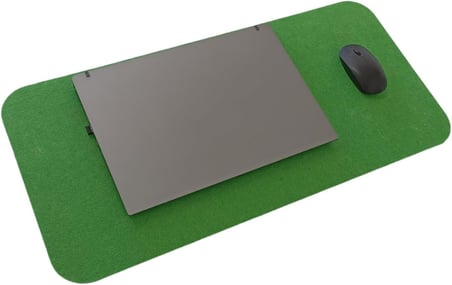 Keçe Masa Üstü Mouse Pad ve Bilgisayar Düzenleyici 70x32 cm – Antibakteriyel Mat, Doğal Keçe Mat, Masa Koruyucu Altlık, Ofis ve Ev için Minimalist Tasarım (yeşil)