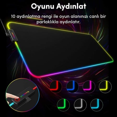 Spire 80x30cm RGB Gaming Oyuncu Mousepad