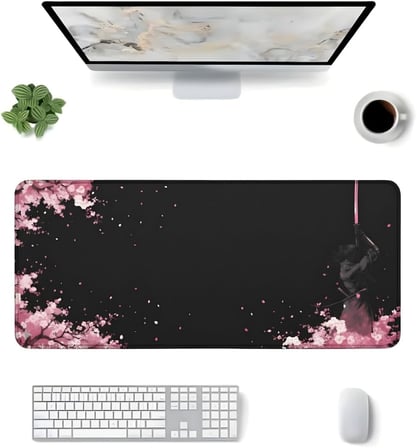 8 Farklı Desenli Baskılı Model Black Deer XXL Gaming Mouse Pad 90x40 cm – Dikişli Kenar, Kaymaz Taban, Dijital Tasarım, Hassas Takip, Ultra Geniş Oyuncu Mousepad (Sword 90x40 cm)