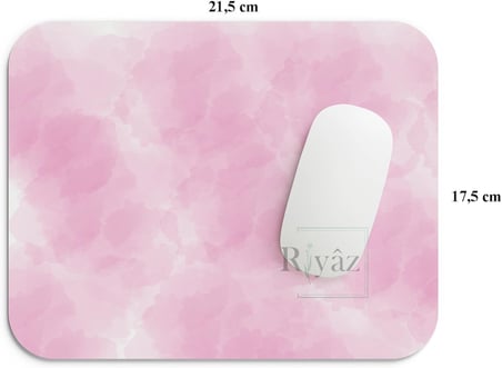 Pembe Zemin - Dikdörtgen Mouse Pad, 17,5 cm x 19,50 cm