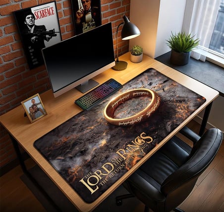 Yüzüklerin Efendisi Lotr Oyun Gaming Klavye Mouse Pad 80x40cm